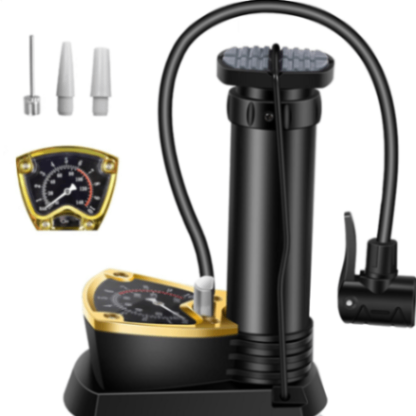 Inchant Mini Bicycle Foot Pump with Sensitive Pressure Gauge Bike Foot Pump
