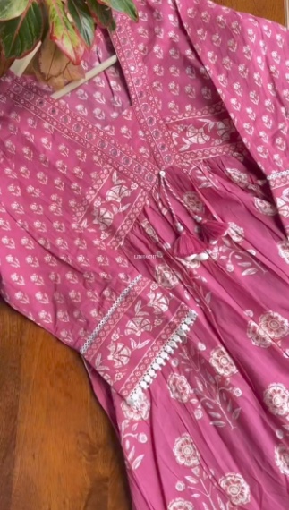 Printed Three Piece (Pink)