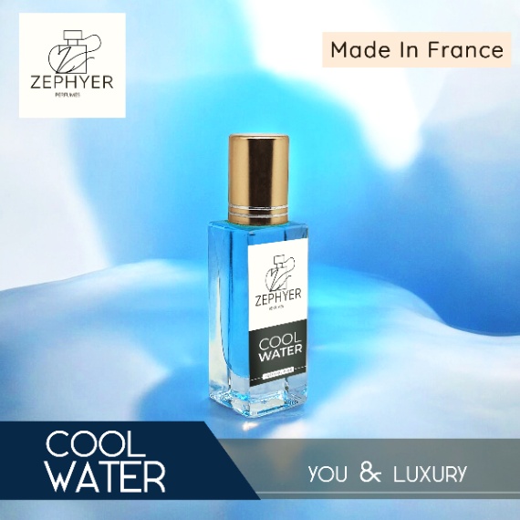 Zephyer Cool Water - The Essence of Ocean Freshness and Serene Calm in Every Drop Perfume Oil - 6ml (France)