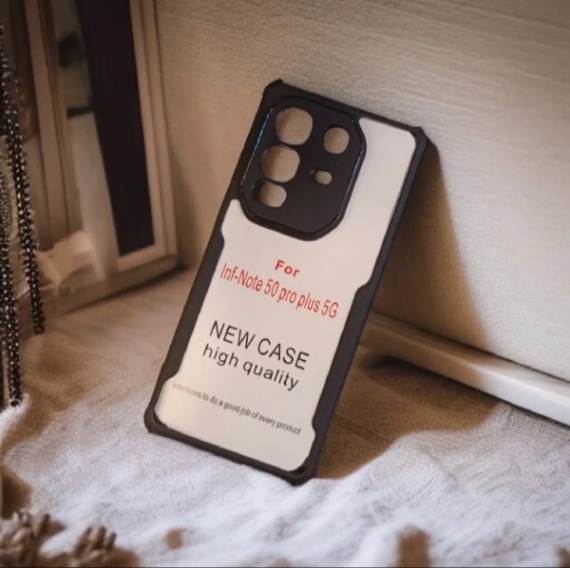 For Infinix Note 50 Pro Plus 5G (Infinix Note 50 Pro+) Edge-Reinforced Shockproof Cushion Back Clear Hybrid Transparent Hard Cover Casing