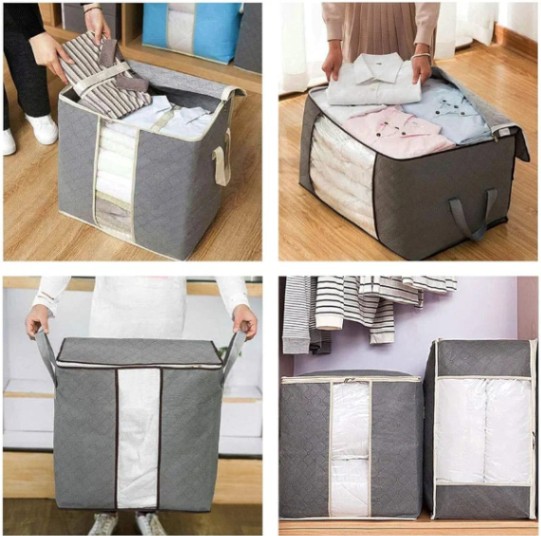 Large Capacity Quilt & Blanket Storage Bag - Winter Clothes Organizer