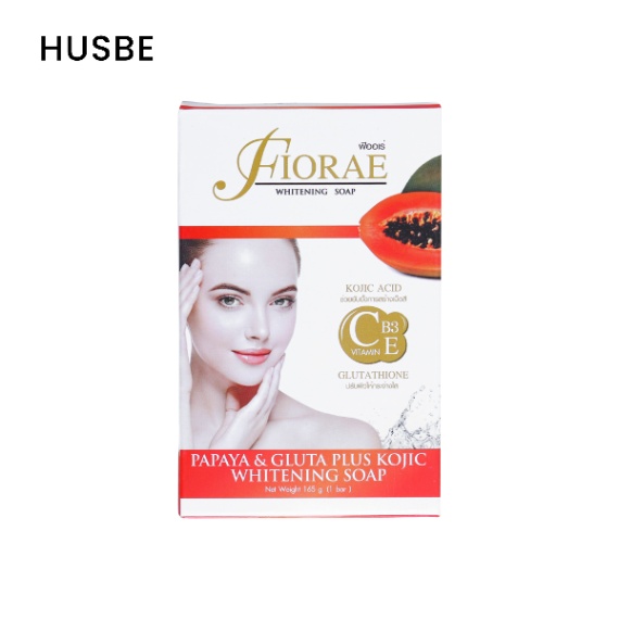 Fiorae Papaya and Gluta Plus Kojic Whitening Soap 165gm